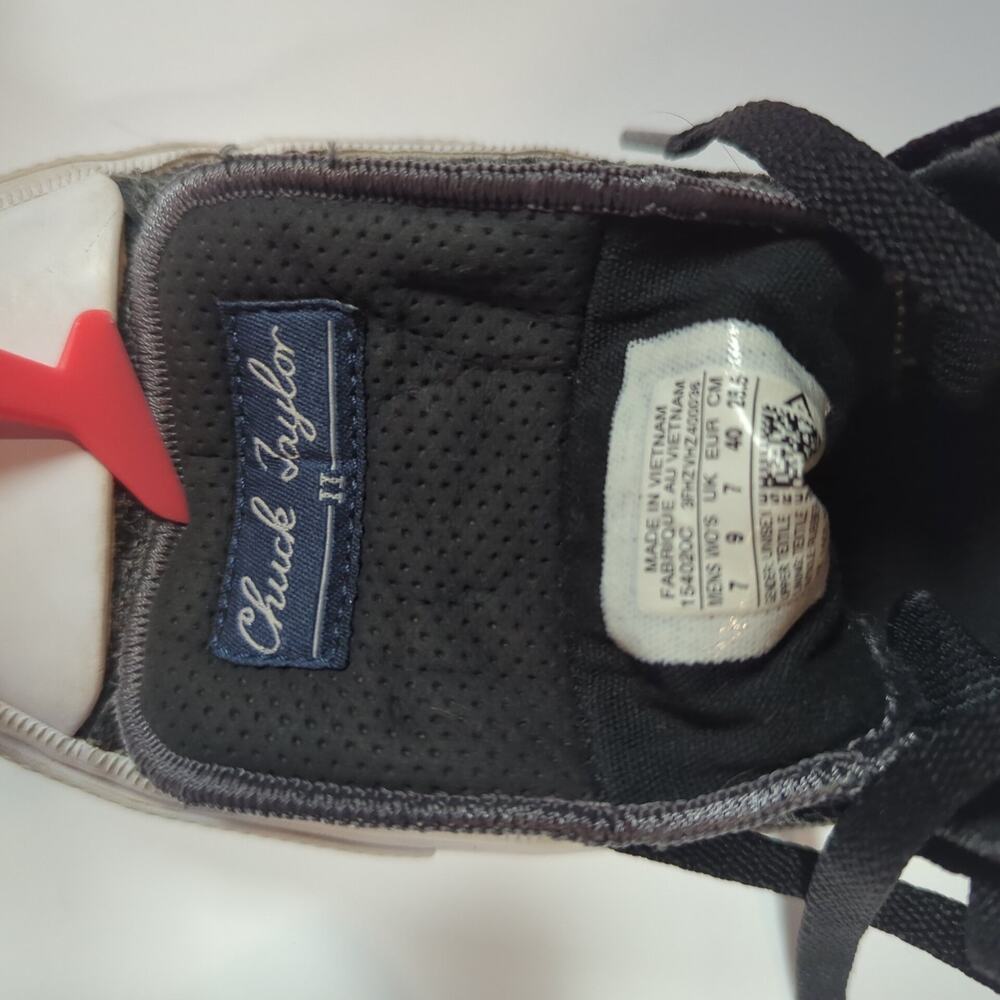 Converse Chuck Taylor II Knit High Top Gray Women's 9 - Picture 8 of 8